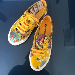 SUPERGA New,Made in Italy, Mustard, US 6 sneakers